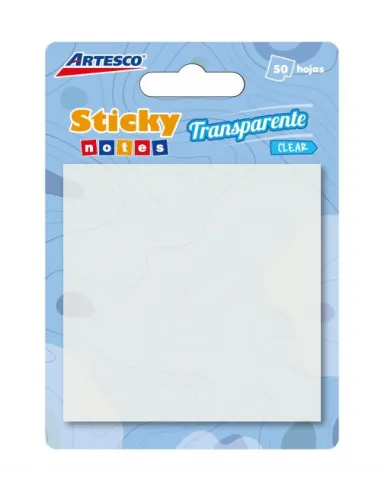 POST-IT ARTESCO 3X3 TRANSPARENTE CLEAR 654 50H