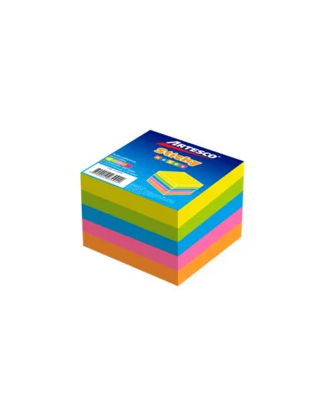 POST-IT ARTESCO 3X3 PAQX5 COLORES NEON 654 100H