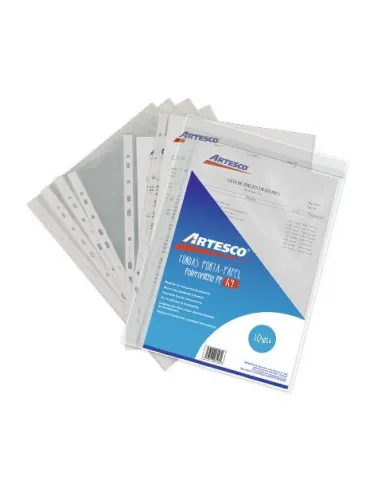 PROTECTOR ARTESCO HOJA  FINO A4 X 10 UNDS