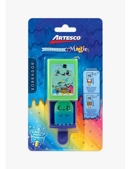 BORRADOR ARTESCO MAGICO 4 DISEÑOS BLISTER