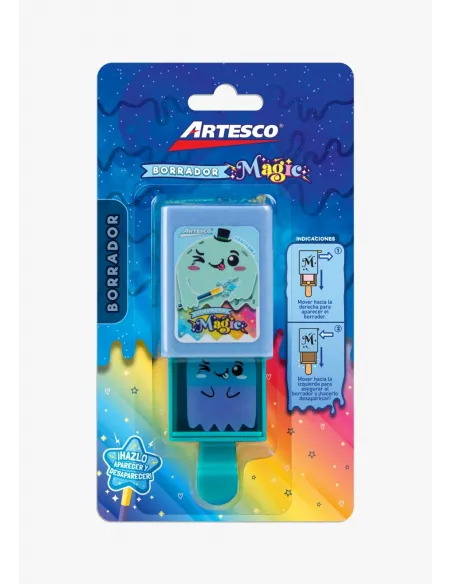 BORRADOR ARTESCO MAGICO 4 DISEÑOS BLISTER