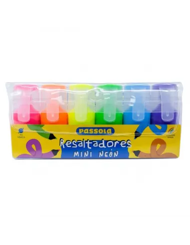 RESALTADOR PASSOLA MINI NEON X 6