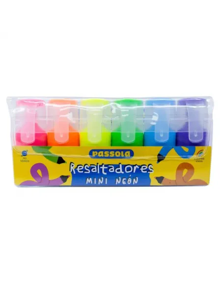 RESALTADOR PASSOLA MINI NEON X 6