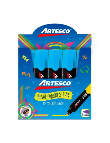 RESALTADOR ARTESCO NEON E-48 CELESTE UND