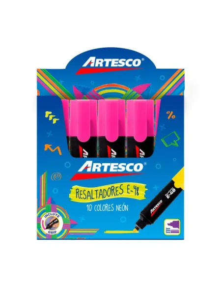 RESALTADOR ARTESCO NEON E-48 ROSADO UND