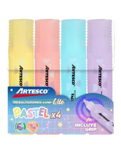 RESALTADOR ARTESCO E-48 PASTEL 4 COL.