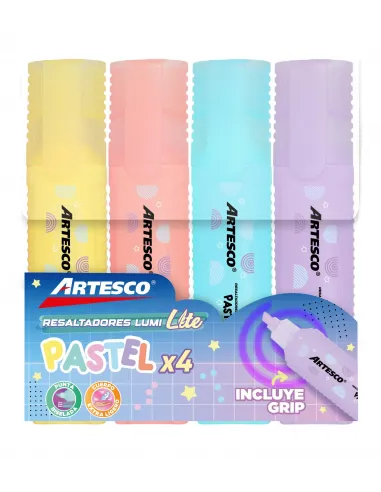 RESALTADOR ARTESCO E-48 PASTEL 4 COL.