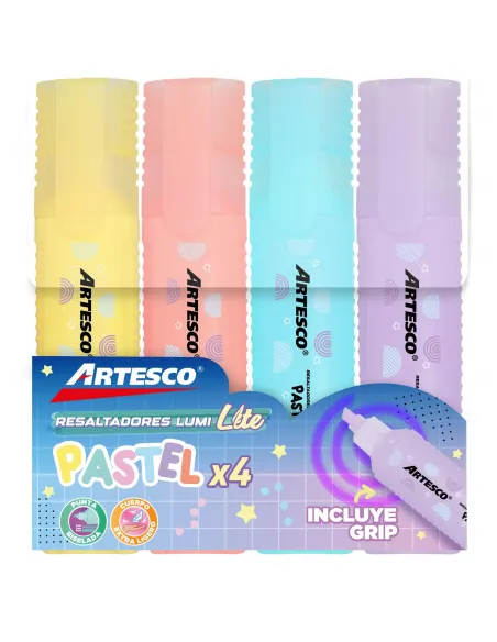 RESALTADOR ARTESCO E-48 PASTEL 4 COL.