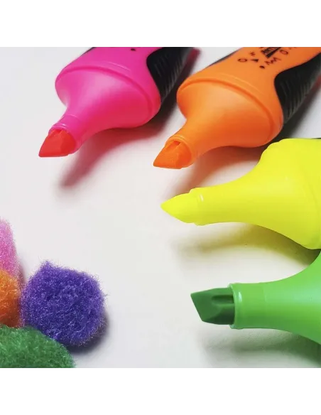 RESALTADOR ARTESCO MINI GRIP NEON X4