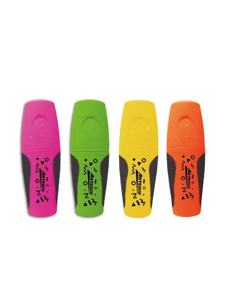 RESALTADOR ARTESCO MINI GRIP NEON X4