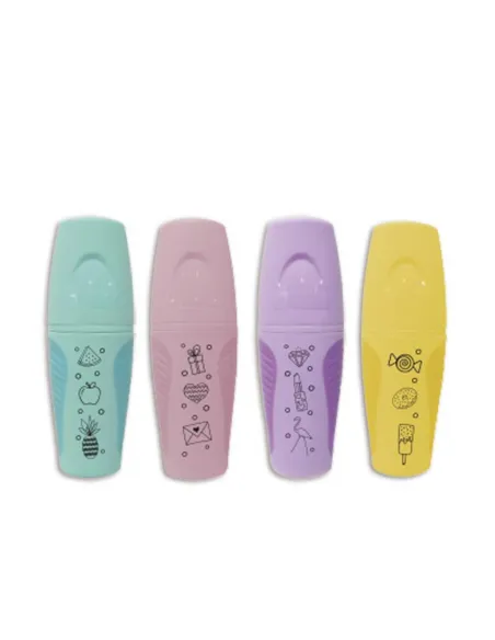RESALTADOR ARTESCO MINI GRIP PASTEL X4
