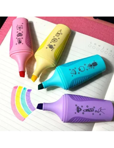 RESALTADOR ARTESCO MINI GRIP PASTEL X4