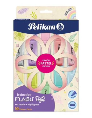 RESALTADOR PELIKAN FLASH PASTEL PETALOS X 10UND
