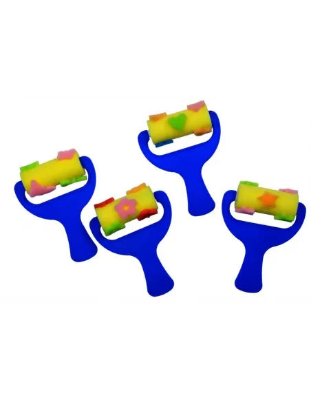 RODILLO PASSOLA P/PINTAR FORMAS GRANDE 4 PZAS