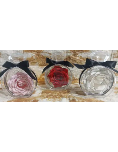 ROSA ETERNA EN FRASCO C/CINTA