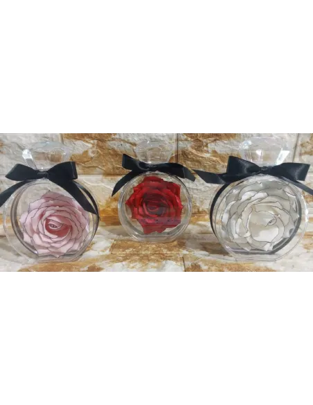ROSA ETERNA EN FRASCO C/CINTA