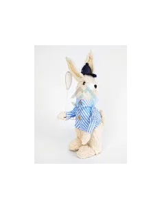 ADORNO CONEJO DE PASCUA C/RAQUETA 29CM REF. 24MDS38