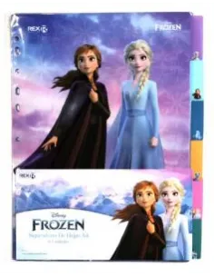 SEPARADOR DE HOJAS REX A4 FROZEN 6UND