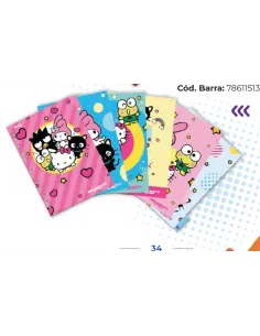 SEPARADOR DE HOJAS REX A4 HELLO KITTY Y FRIENDS 6 UND.