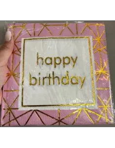 SERVILLETA SWH ESTAMPADA HB ROSA 10UND 58J2T-18A