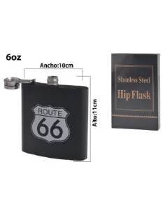 BOTELLA WHISKY CAMINERA METAL 6OZ REFES24449  253599