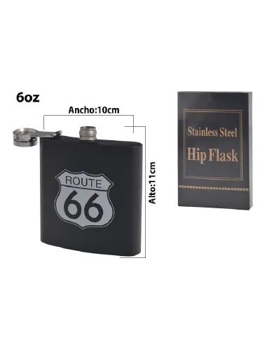 BOTELLA WHISKY CAMINERA METAL 6OZ REFES24449  253599