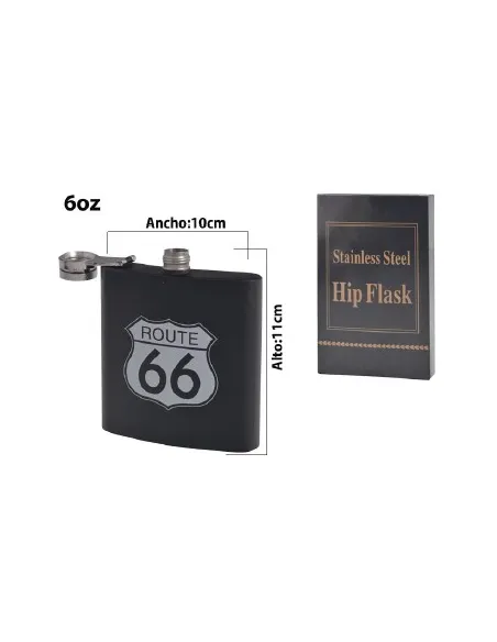 BOTELLA WHISKY CAMINERA METAL 6OZ REFES24449  253599