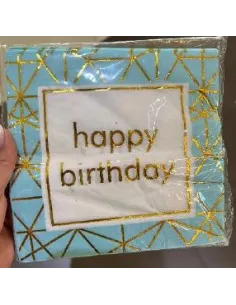 SERVILLETA SWH ESTAMPADA HB CELESTE 10UND 58J2T-21A