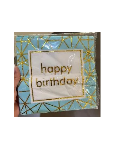 SERVILLETA SWH ESTAMPADA HB CELESTE 10UND 58J2T-21A