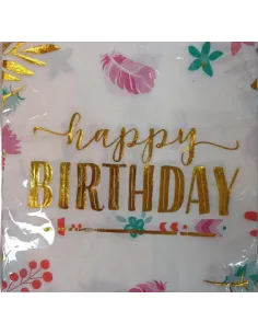 SERVILLETA SWH ESTAMPADA HB FLORES 10 UND 58J2T-24A