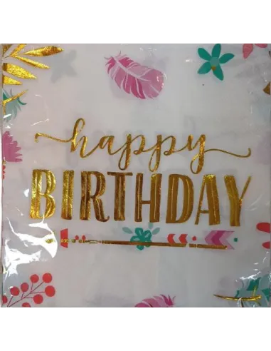 SERVILLETA SWH ESTAMPADA HB FLORES 10 UND 58J2T-24A