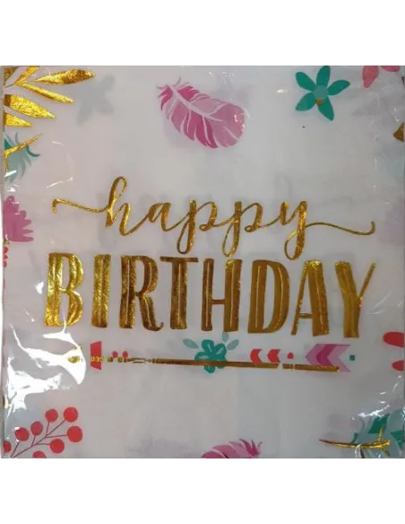 SERVILLETA SWH ESTAMPADA HB FLORES 10 UND 58J2T-24A