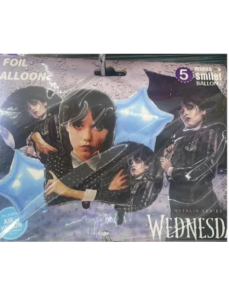 SET DE GLOBOS ALUM. MERLINA X5 PZAS