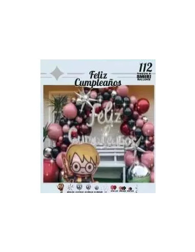 SET DE GLOBOS SWH HARRY POTTER 112 PZS 73J3A-58