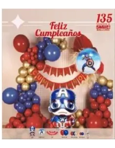 SET DE GLOBOS SWH CAPITAN AMERICA 135PZS 73J3A-59