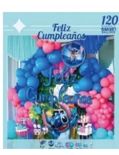 SET DE GLOBOS SWH LILO Y STITCH 120PZS 73J3A-53