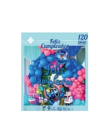 SET DE GLOBOS SWH LILO Y STITCH 120PZS 73J3A-53