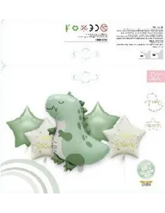 SET DE GLOBOS SWH DINOSAURIO 5PZS 65J5A-29