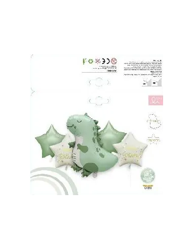 SET DE GLOBOS SWH DINOSAURIO 5PZS 65J5A-29