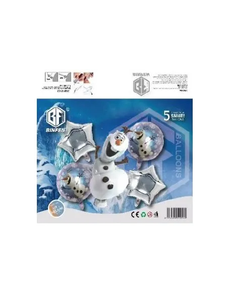 SET DE GLOBOS SWH FROZEN 5PZS 73J3A-41