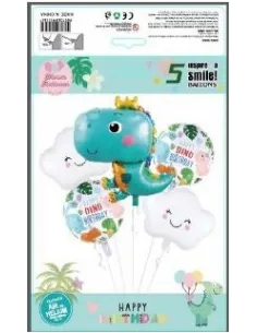 SET DE GLOBOS SWH DINOSARIO 5PZS 69J7A-18