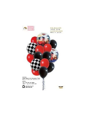 SET DE GLOBOS SWH CARS 15PZS 65J5A-31