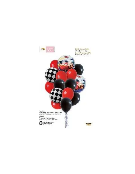SET DE GLOBOS SWH CARS 15PZS 65J5A-31