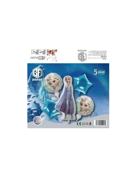 SET DE GLOBOS SWH FROZEN 5 PZS 73J3A-39