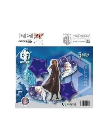 SET DE GLOBOS FROZEN 5 PZS 73J3A-40