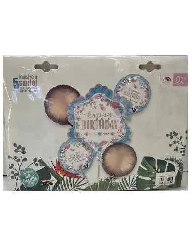 SET DE GLOBOS SWH HAPPY BIRTHDAY 5PZS 65J5A-19