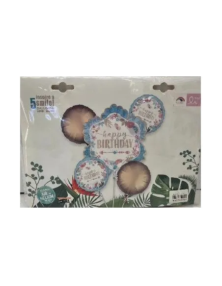 SET DE GLOBOS SWH HAPPY BIRTHDAY 5PZS 65J5A-19