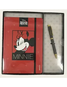 SET LIBRETA IDEAL P/D MINNIE 80 HJS LINEAS  BOLIGRAFO