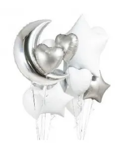 SET DE GLOBOS SWH LUNA/CORAZON/ESTRELLA 73J3A-24