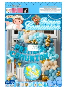 SET DE GLOBOS RA COMPLETO PRIMERA COMUNION